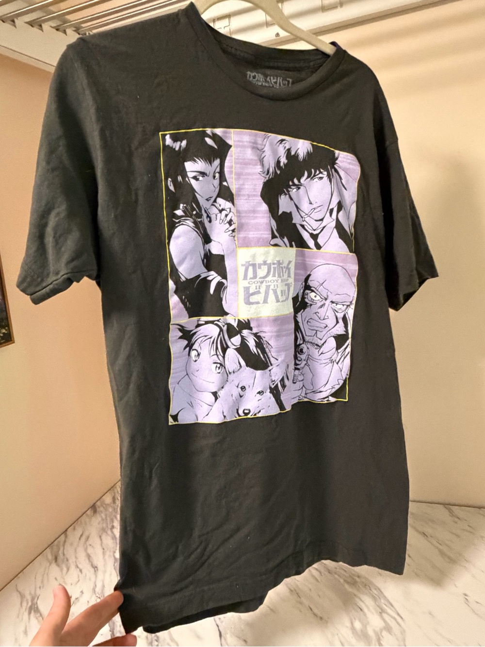 Black Anime Graphic Tee - Men’s Casual Shirt